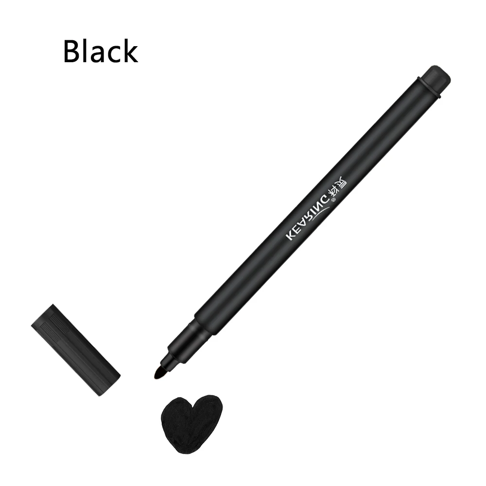 Новая Перманентная многоцветная маркер ручка Сделай Сам ткань краска маркерные ручки эскиз текстиль лоскутное карандаш ремесла Швейные аксессуары - Цвет: Черный