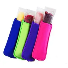 500 шт. неопрен льда эскимо рукавом поп-держатели, мороженое на палочке, ледяная глыба 4 цвета