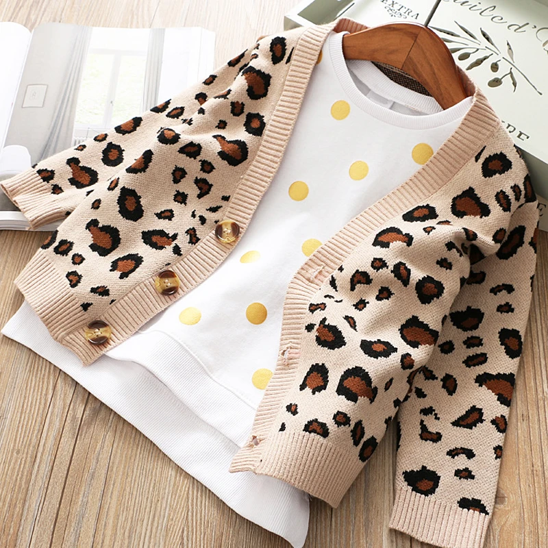 baby leopard cardigan