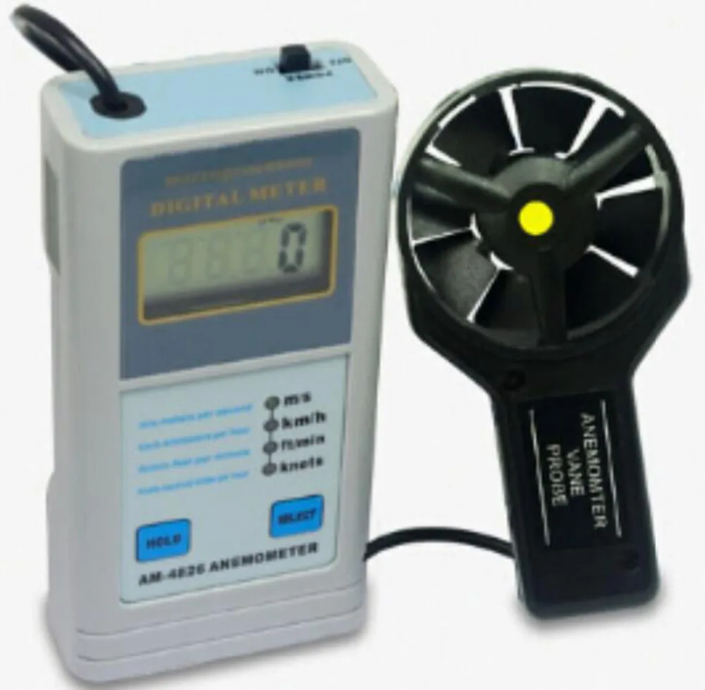 

Digital Multifunctional Anemometer AM-4826 Air Flow Speed Meter Tester AM4826