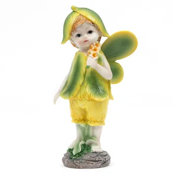 

1pcs Hand Painted Angel Resin Craft Fairy Decoration Ornaments Home Garden Miniature Accessories Mini People Terrarium Figurines