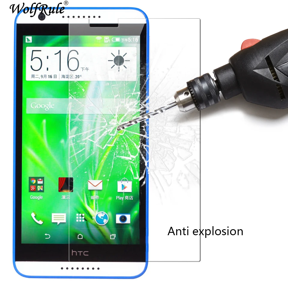 

WolfRule 2PCS Screen Protecto sFor Glass HTC Desire 820 Tempered Glass For HTC Desire 820 Glass Ultrathin Phone Film For HTC 820