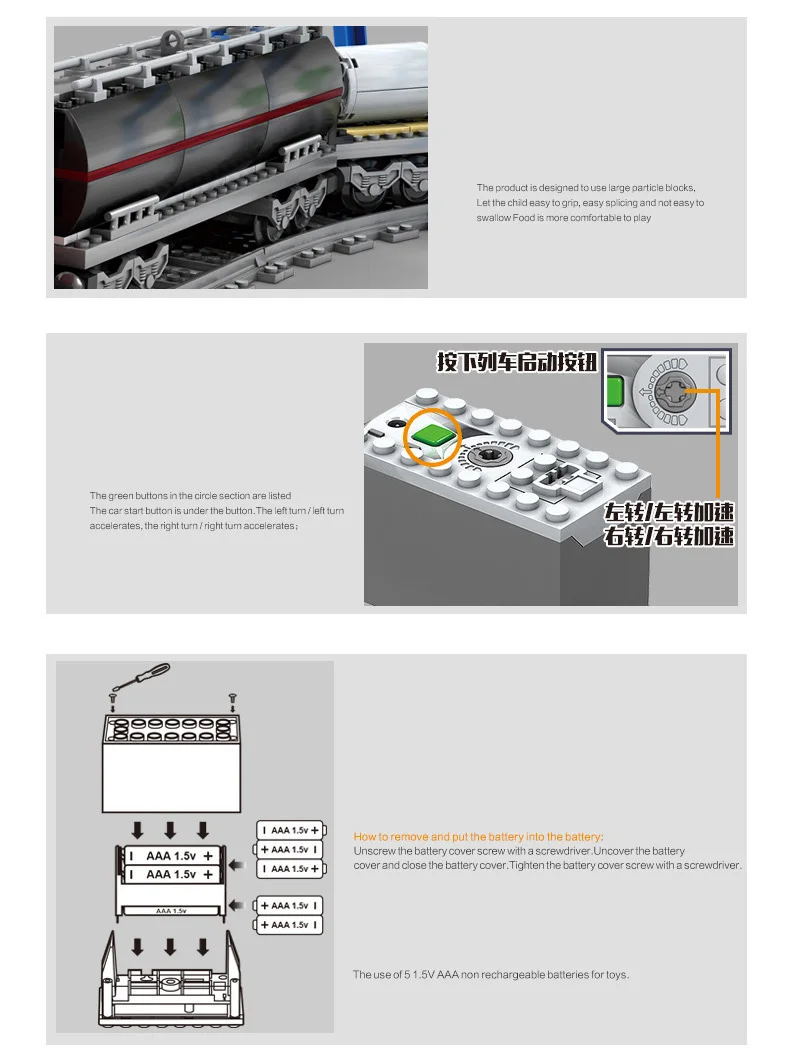 Техника на батарейках DF5 железнодорожный поезд Строительный Блок поезд дирижер фигурки водителя плоский прицеп кирпичи игрушки коллекция