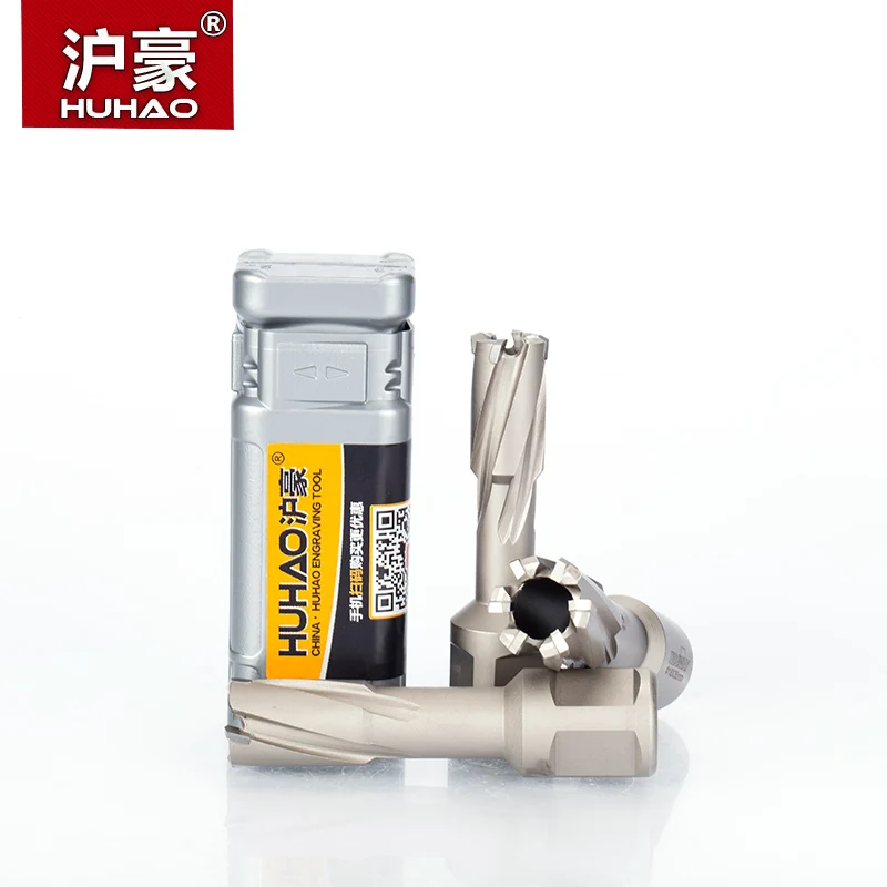 HUHAO 1pc Alloy Metal Drilling Hollow Core Steel Drill Bit Core Drill Iron Punch Magnetic Drill Dia.12-39mm Cutting Depth 35mm 