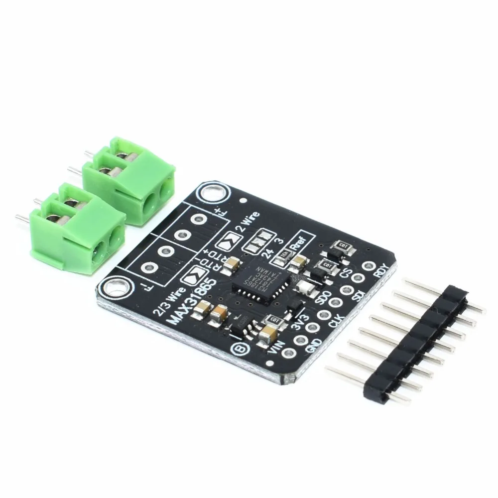 

MAX31865 PT100/PT1000 RTD-to-Digital Converter Board Temperature Thermocouple Sensor Amplifier Module 3.3V/5V