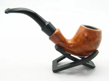 

1Pc Hot Tobacco Wooden Resin Enchase Smoking Pipe Tobacco Cigar Exhaust Pipe Fitting Holder Hookah Accessory Pipe Christmas Gift