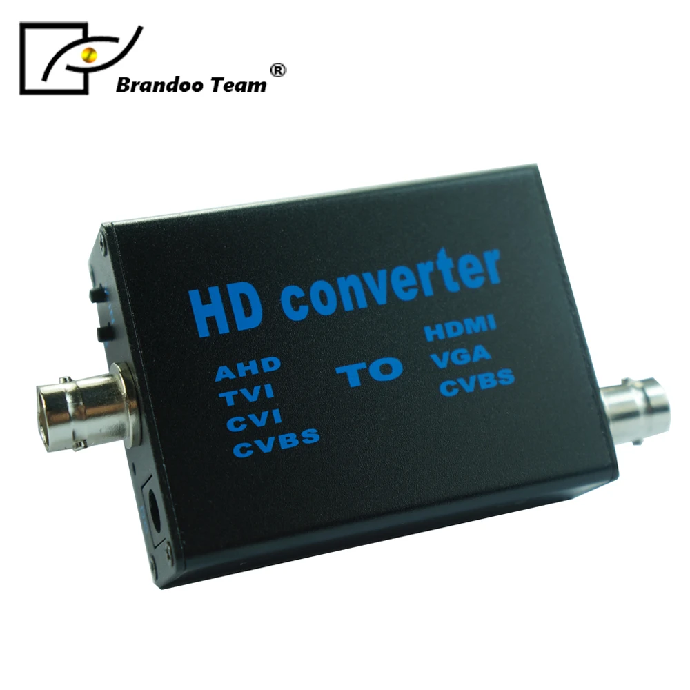 

Newest HD AHD CVI TVI CVBS to HDMI VGA CVBS 4 in 1 Video Converter,DC 5V-20V