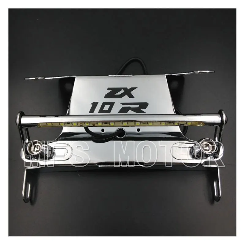 

Motorcycle Part Fender Eliminator LED Light For Kawasaki ZX-10R ZX10R 10R 2004 2005 2006 Chrome