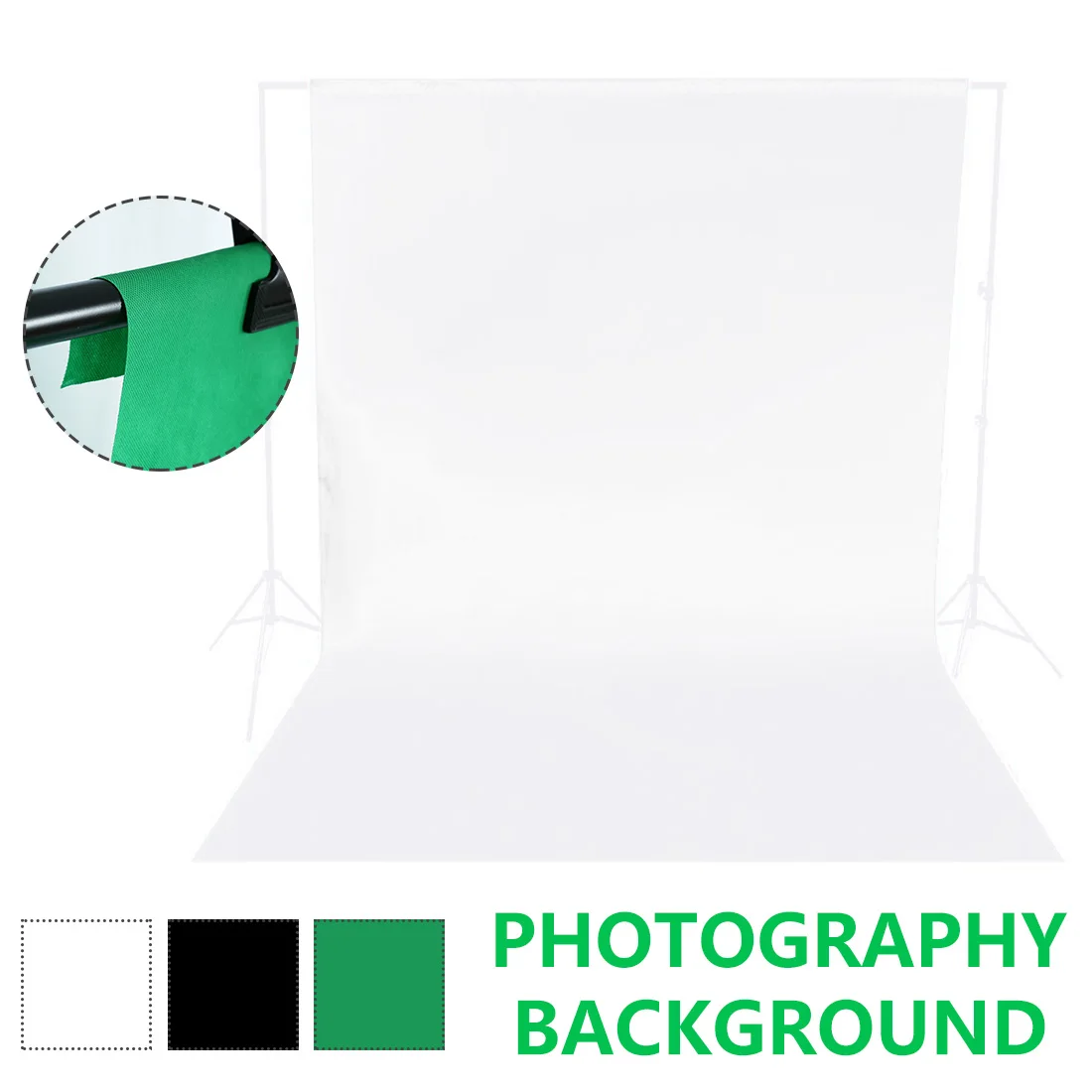 1*1 6 м фон для фотосъемки нетканые фоны фотостудии зеленый экран фото фон|Фон