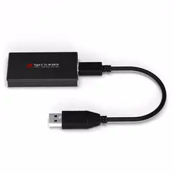 Новый для Алюминий HDD Box USB3.1 USB-C Тип C до MSATA к USB3.0 SSD корпус жесткий диск коробка внешний с USB кабель