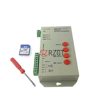 

T1000S LED Pixels Controller,DC5~24V,for WS2801 WS2811 WS2812B LPD6803 LED 2048 strip light lamp