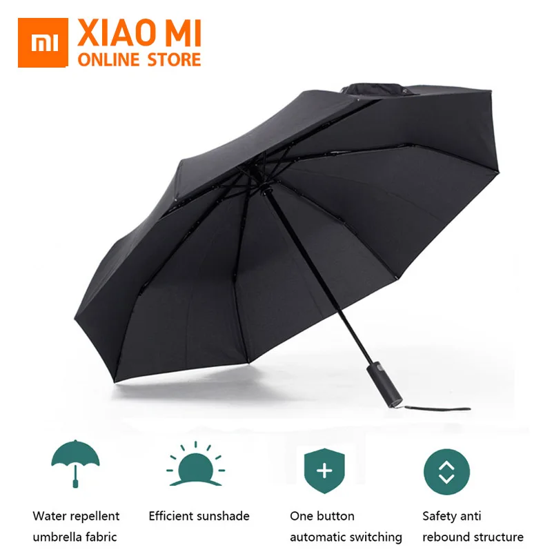 

Original Xiaomi Mijia Automatic Umbrella Aluminum Windproof Waterproof Parasol Summer Winter One-Button Remote Control Sunshade