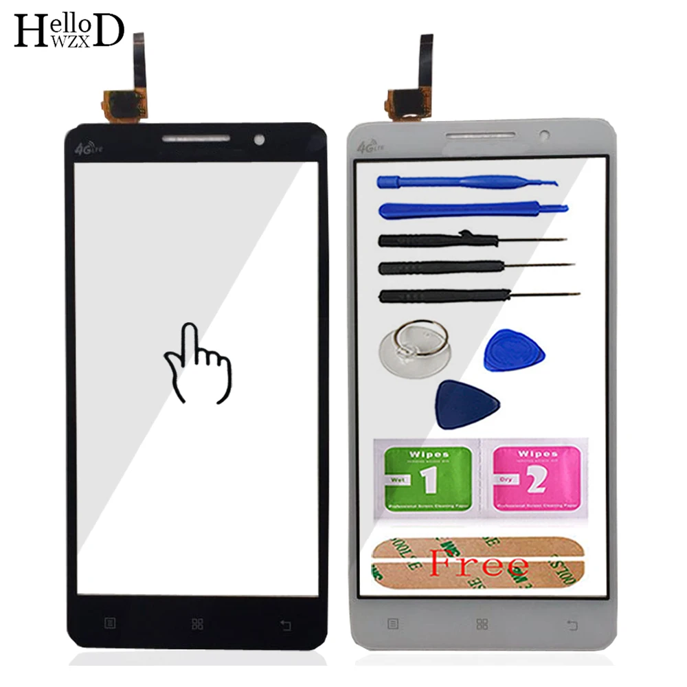 Online HelloWZXD di Tocco Del Telefono Mobile Dello Schermo di Vetro Anteriore Per Lenovo A616 A5800 Digitizer Lente del Pannello Cavo Della Flessione del Sensore Strumenti Adesivo