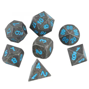 

Metal Multi Side Polyhedral Dice Sturdy Durable Wonderful Board Game Toy Magic Tricks