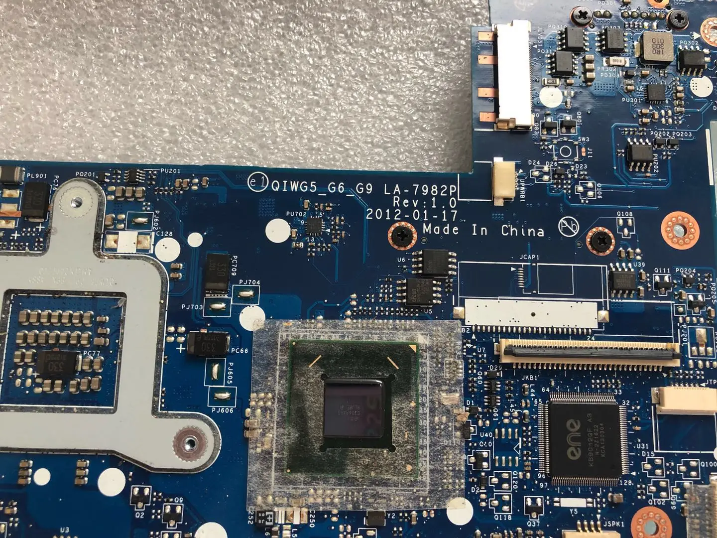 Материнская плата для ноутбука lenovo G580 P580 QIWG5_G6_G9 LA-7982P 15,6 polegada ноутбук, USB3.0, чипсет HM76