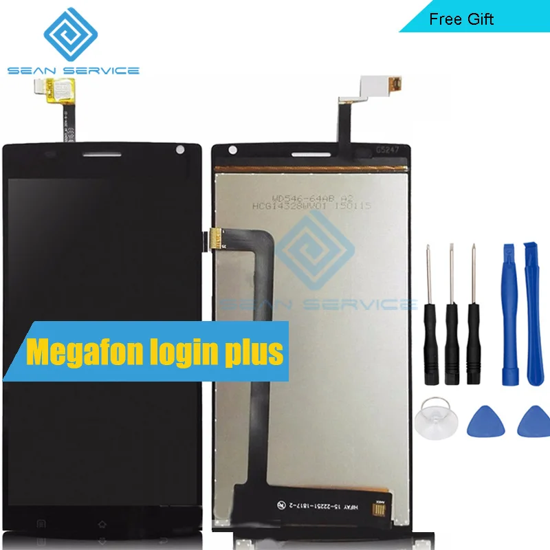 

For Megafon login plus LCD Display +Touch Screen Digitizer Assembly Lcds 5.5 inch For MegaFon Login+MFLoginPh TOPSUN_G5247_A1