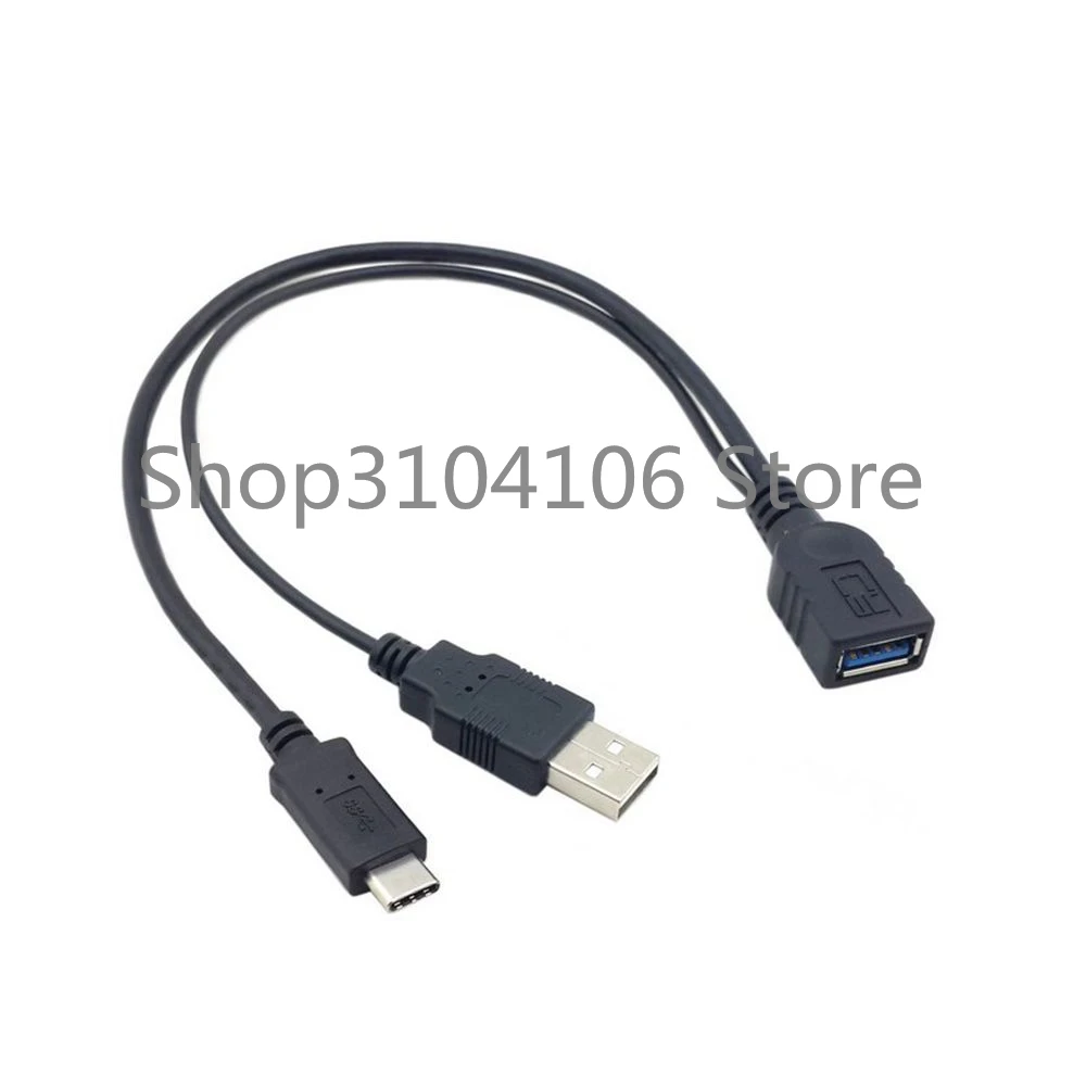 USB-C USB 3.1 Тип C Мужской разъем для Женский OTG кабель для передачи данных с extral Мощность для новых macBook