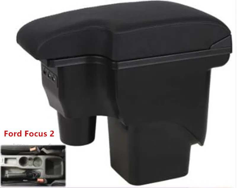 Для Ford Focus 2 подлокотник коробка центральный магазин содержимое коробка для хранения Ford focus подлокотник коробка