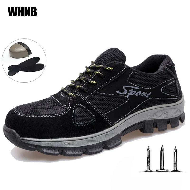 Steel Toe Safety Work Shoes Men Women Puncture-proof Boots Indestructible Lightweight Breathable Sneakers Size 35-48 | Обувь