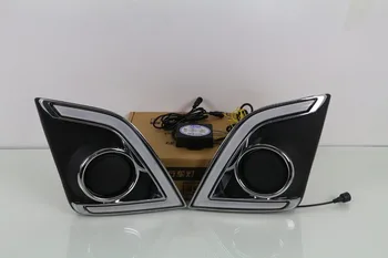 

16-17 Free shipping high quality Daytime Running Lights For isuzu d-max Fog Lamp/driving light with yellow light