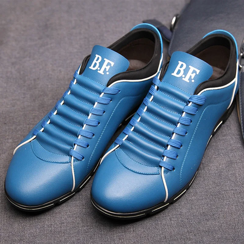 LAKESHI Big Size 38-48 Men Casual Shoes Fashion Leather Shoes for Men Summer Men's Flat Shoes Dropshipping