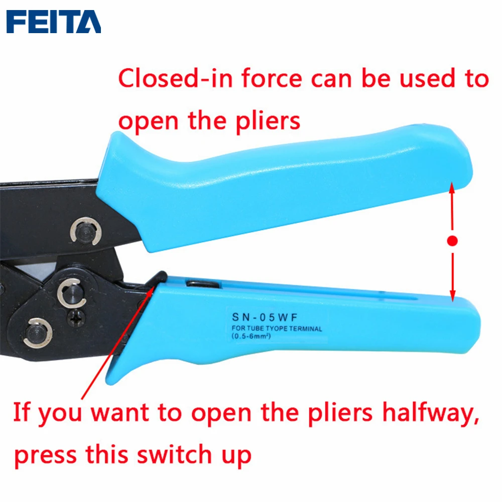 FEITA 26 16 AWG 2 8/3 96/4 8/5 08/6 3 мм Кабельные ножницы обжимной инструмент для не