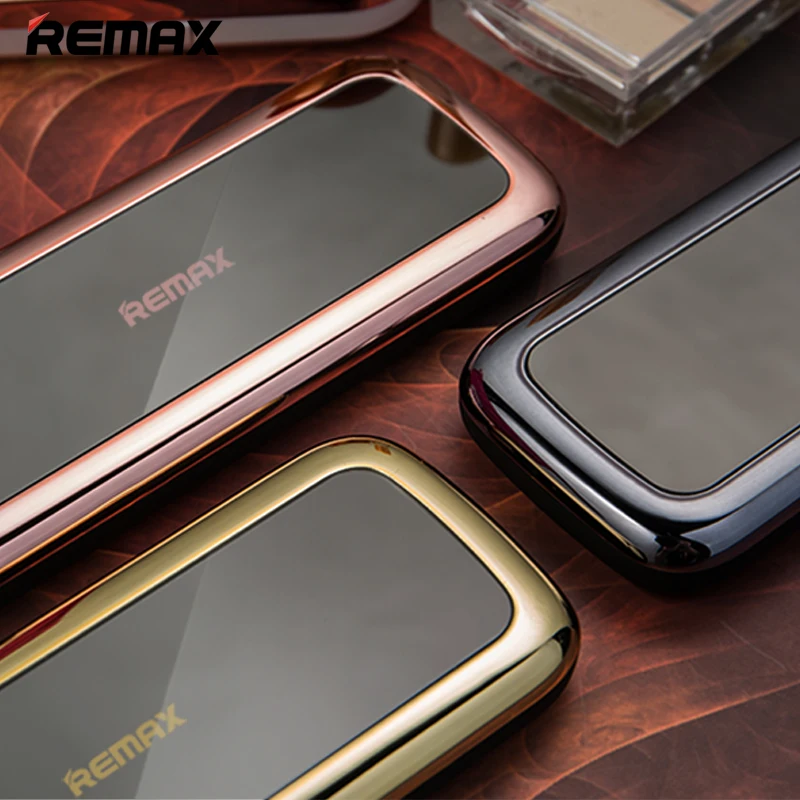 

Universal Remax RP-35 RP-36 Power Bank 5500mAh 10000mAh Cosmetic Mirror Design Power Bank External Phone Battery Charger Externa