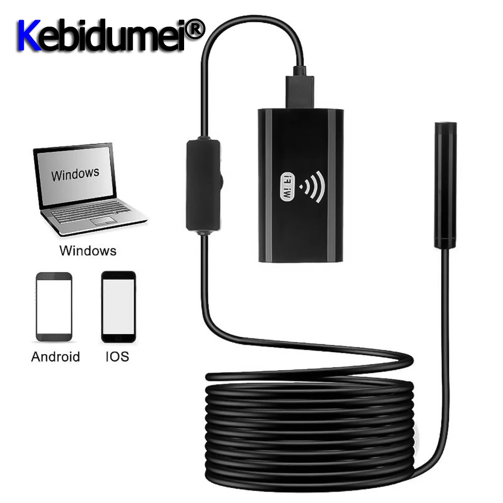 

Wireless WIFI Endoscope Camera Waterproof Inspection Mini Camera 8mm Endoscope Borescope 1/2/3.5/5mm Cable For Android IOS