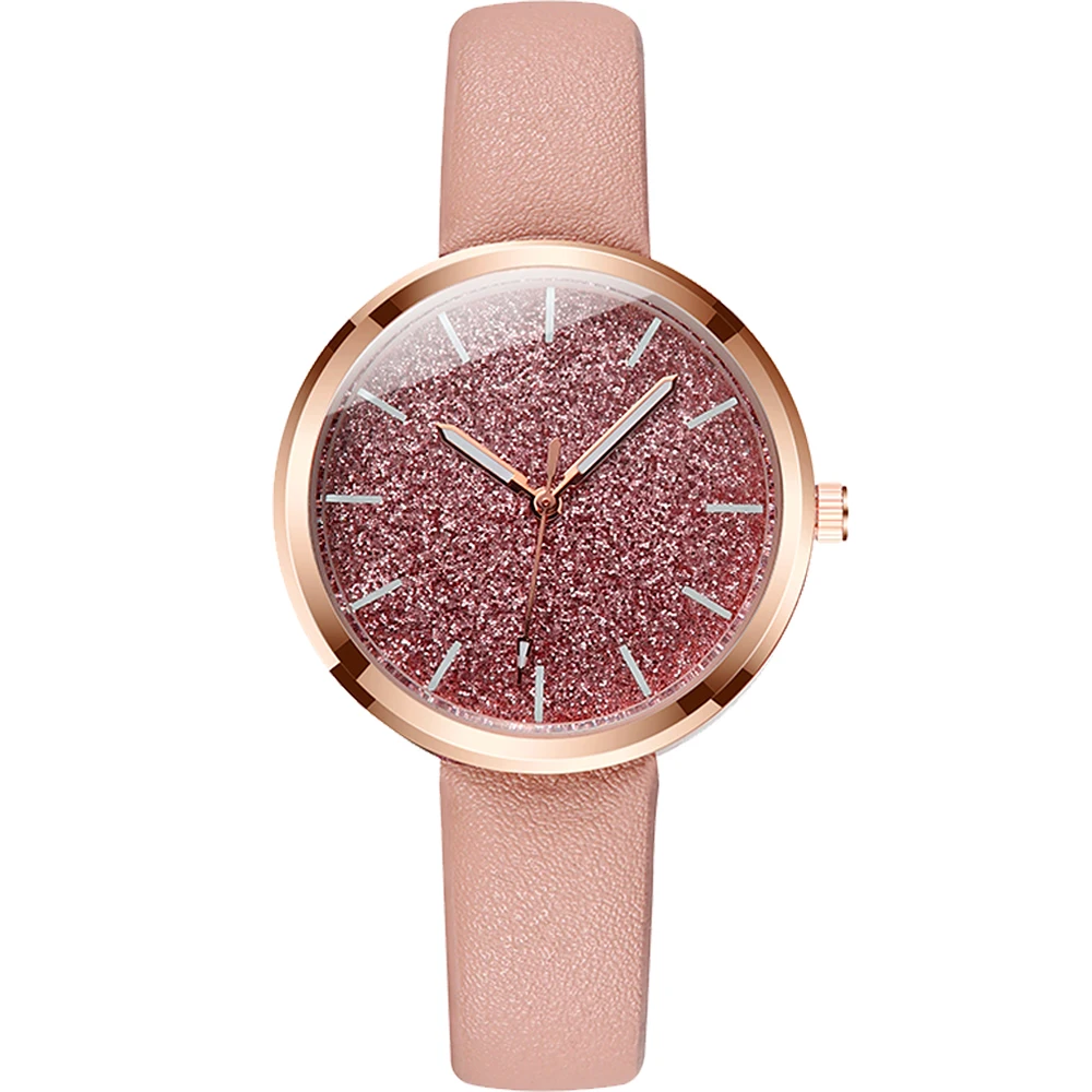 

New Design Women'S Simple Watch PU Leather Band Stainless Steel Analog Quartz Wristwatch Luxury Female Women Watches