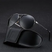 Поляризационные солнцезащитные очки для мужчин из металлического сплава винтажные женские очки для вождения солнцезащитные очки мужские рыболовные очки occhiali da sole