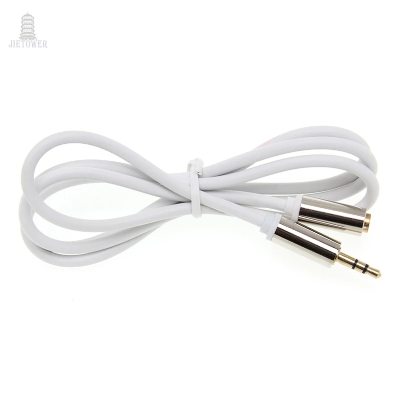 300pcs Jack 3 5 mm extend Audio Extension Cable for Huawei P20 Stereo 3 5mm Jack Aux Cable for Headphones Xiaomi Redmi 5 plus PC