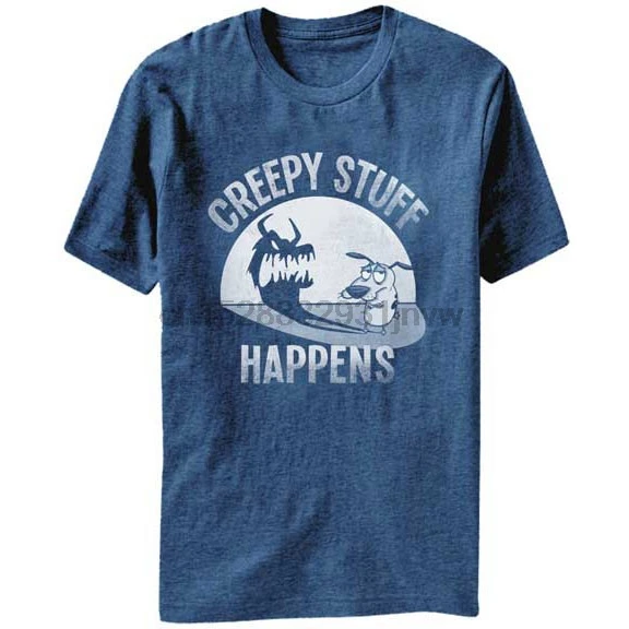 

Funny T Shirt Men Novelty Tshirt Courage The Cowardly Dog Big Face T Shirt