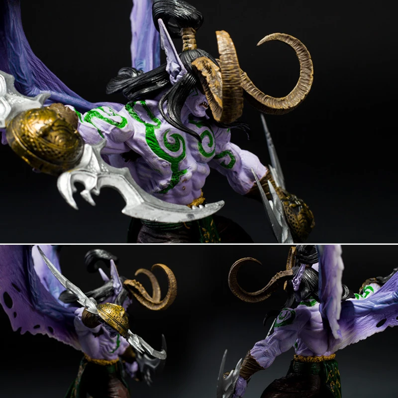 30 см игра Wow Demon Hunter Illidan Stormrage ПВХ Фигурки игрушки|Игровые фигурки и трансформеры| |