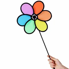 1 шт. красочные цвета радуги ветряная мельница Дети Классические игрушки мельница для сада наружный Декор игрушки для детей