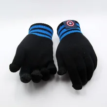 Зимние Утепленные перчатки с сенсорным экраном, теплые вязаные перчатки с сенсорным экраном, мужские и женские, пара, Осень-зима, новые, Холодостойкие, теплые