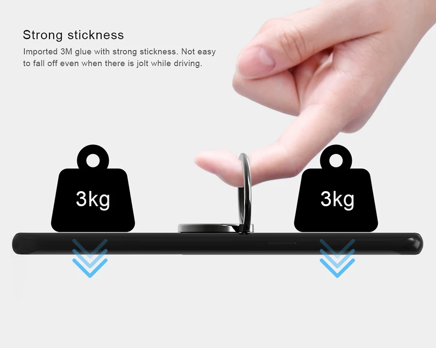 Metal Finger Ring Phone Stand Holder For iphone XS Max XR X 8 Plus Samsung Galaxy Note 8 s9 plus NILLKIN Universal Ring Holder