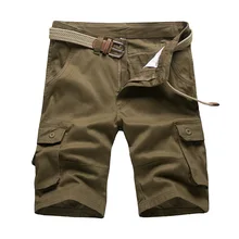 Новое поступление, высокое качество, плюс размер 29-46, мужские повседневные шорты, мужские камуфляжные свободные шорты Карго, мужские шорты с несколькими карманами