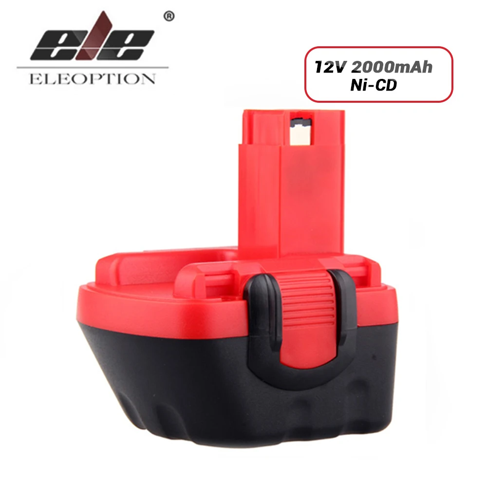 

ELE ELEOPTION 12V 2.0Ah 2000mAh Ni-CD Battery for Bosch BAT043 BAT046 BAT049 PSB 12 VE-2 PSR 12 VE-2