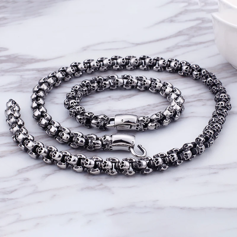 Kalen-Punk-55-70cm-Long-Skull-Necklaces-For-Men-Stainless-Steel-Brushed-Polished-Charm-Link-Chains (2)