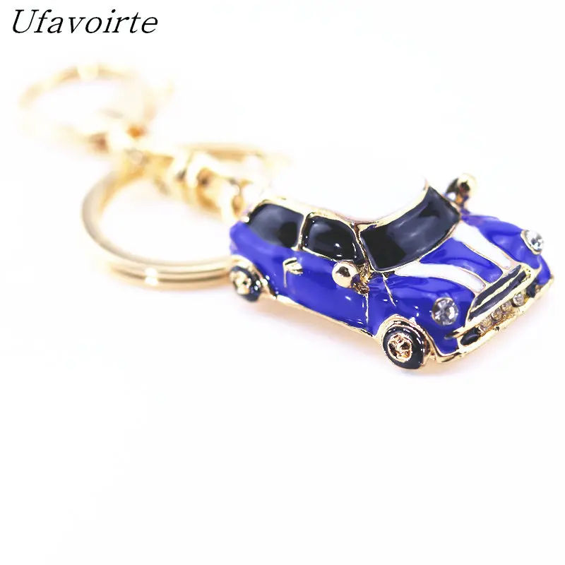 Jewelry 2017 High quality Rhinestone Car Jewelry keychain women key holder chain ring car