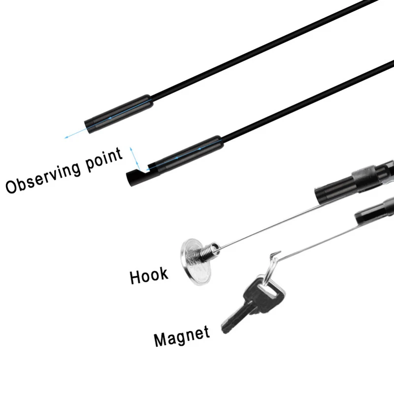 

2017 New Arrival Upgrated WIFI 5.5mm Diameter USB Endoscope Camera Lens Waterproof With 6 LED Bright Lights 0.3MP Suupport Andro