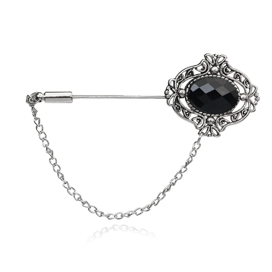 Женская/Мужская эллиптическая брошь с кристаллами 8 см|crystal brooch|brooches for womenbrooch designer