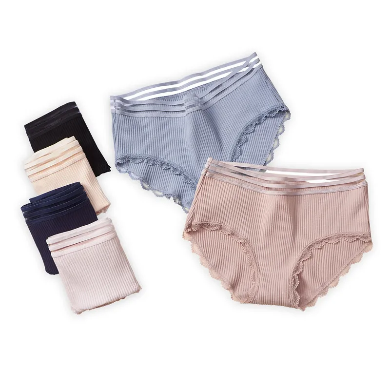 

Hollow Out Sexy Lace Panties Seamless Women Underwear Briefs Spandex for Ladies Cotton Crotch Lingerie Soft Underpants