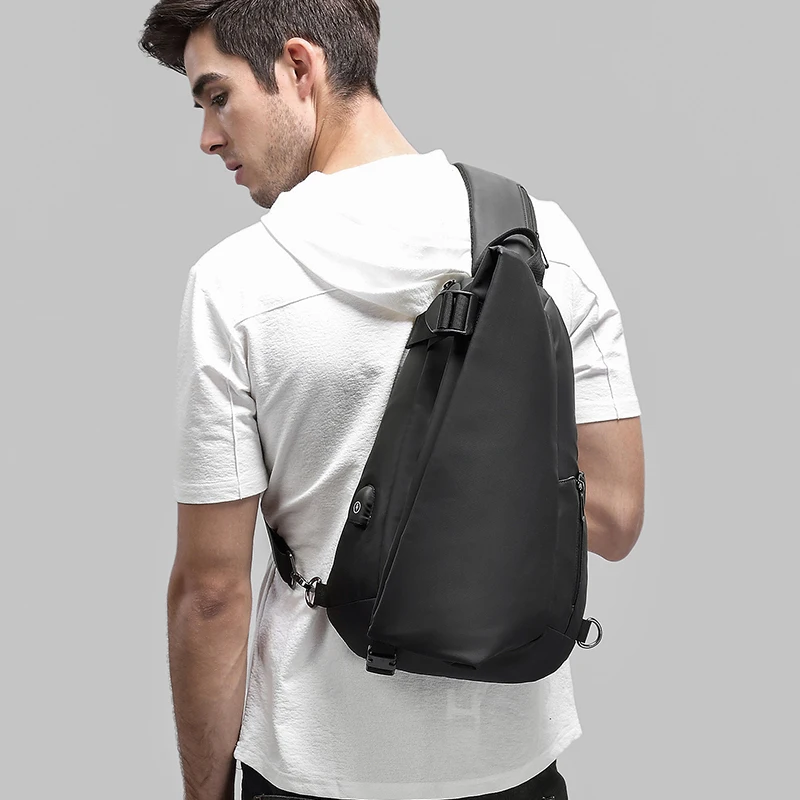 Eurcool Mens Shoulder Bag,Small Sling Messenger Bags,Water Repellent Cross  Body Chest Bag,Running Hiking Biking Daypacks …