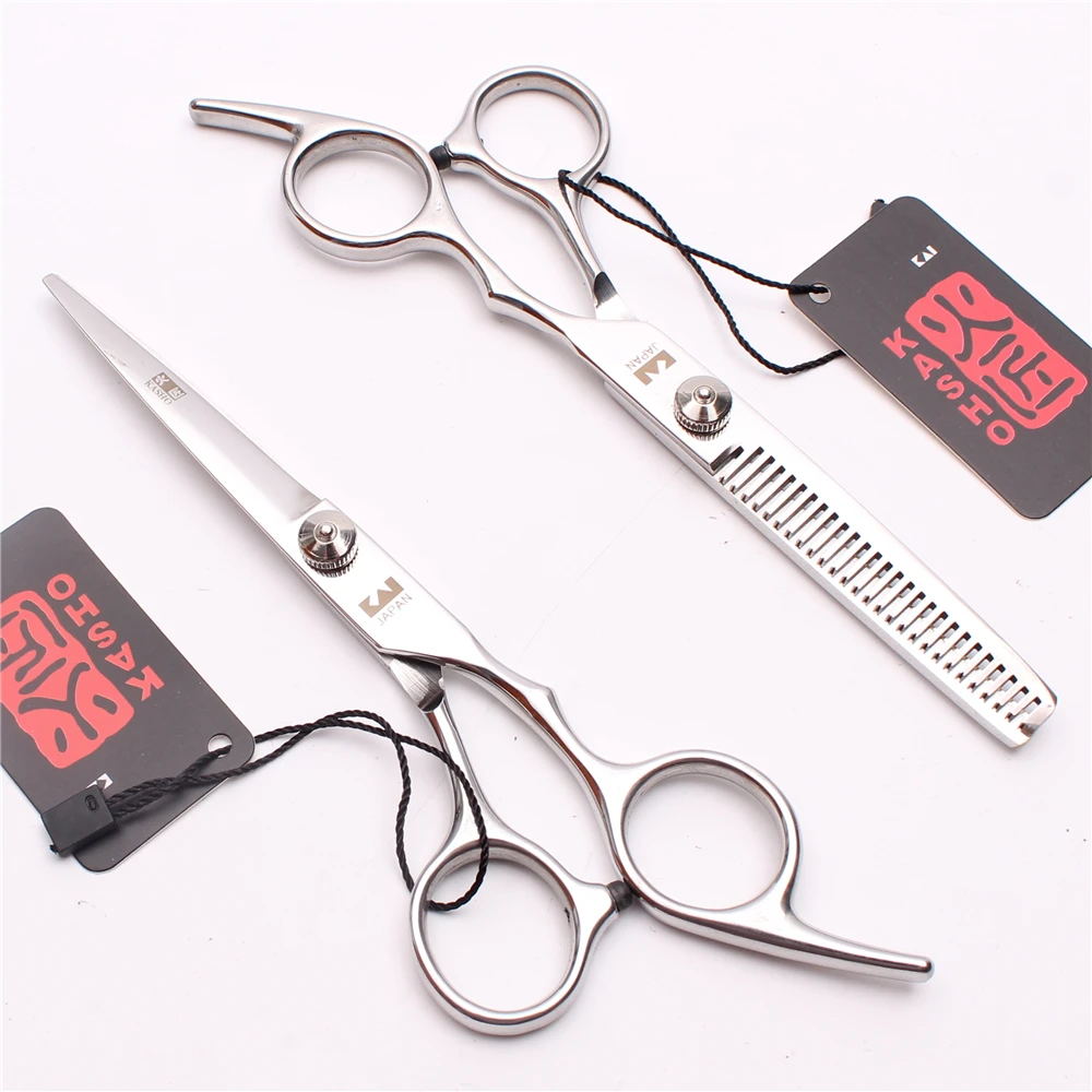 H1001 6.0" 17.5cm Japan Stainless Kasho Silver Cutting Shears Thinning
