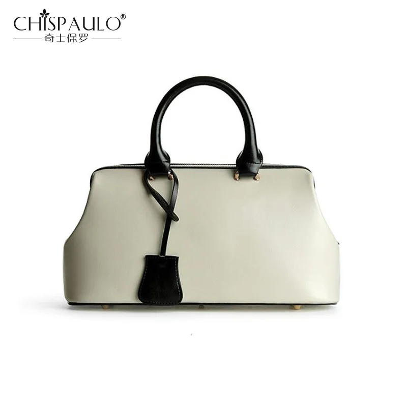 

Genuine Leather Women Bags Famous Brands Designer Handbags High Quality Luxury Totes Bag New Fashion Cowskin Leather Doctor Bags