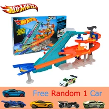 Hot Wheels, бренд, спортивный трек, игрушечный автомобиль, многофункциональный спортивный костюм, brinquedo Educativo, модель автомобиля BGJ18