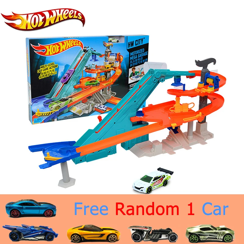 

Hot Wheels Original Brand Sport Track Utility Vehicle Toy Multi-Funct Track Suit brinquedo Educativo Car Model BGJ18