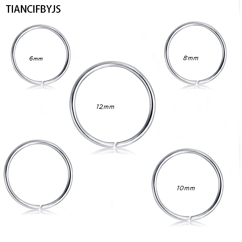 

TIANCIFBYJS New Colorful Fake Ball Nose Ring Goth Punk Lip Clip On Fake Piercing Nose Lip Hoop Clip Earrings Body Jewelry