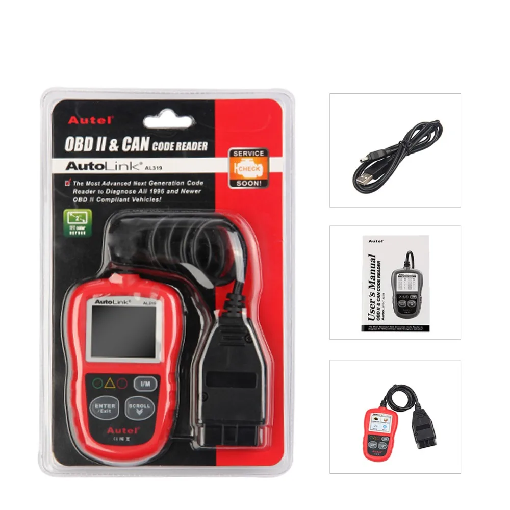 car battery charger price Autel AutoLink AL319 Auto Diagnostic Tools DIY Code Reader OBD2 Code Scan Tool Freeze Frame Dataprofessional Automotive Scanner best car battery charger